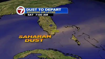 Saharan Dust Lingers this Weekend